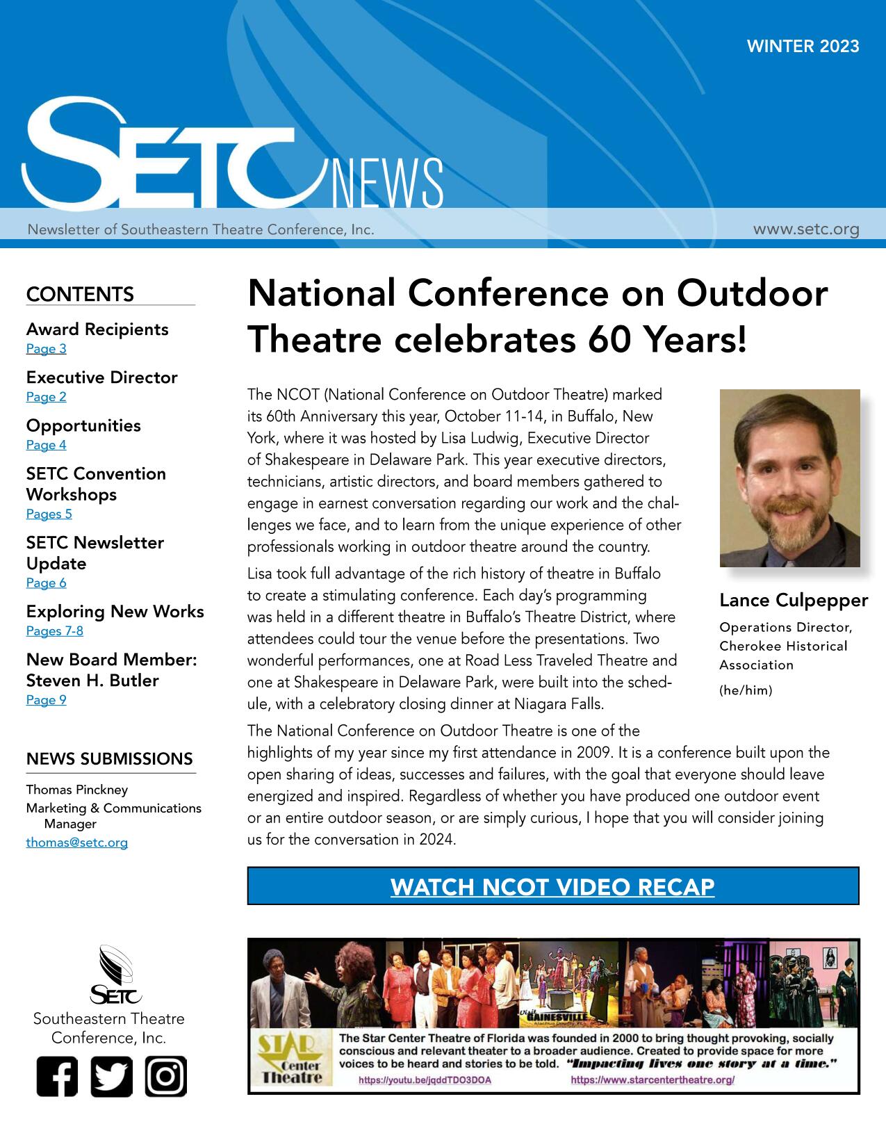 Cover SETC News Winter 2023 (1)